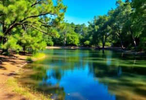 Lush landscape of a Florida state park with greenery and trees