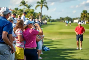 Golfers competing at the Grant Thornton Invitational in Naples, Florida