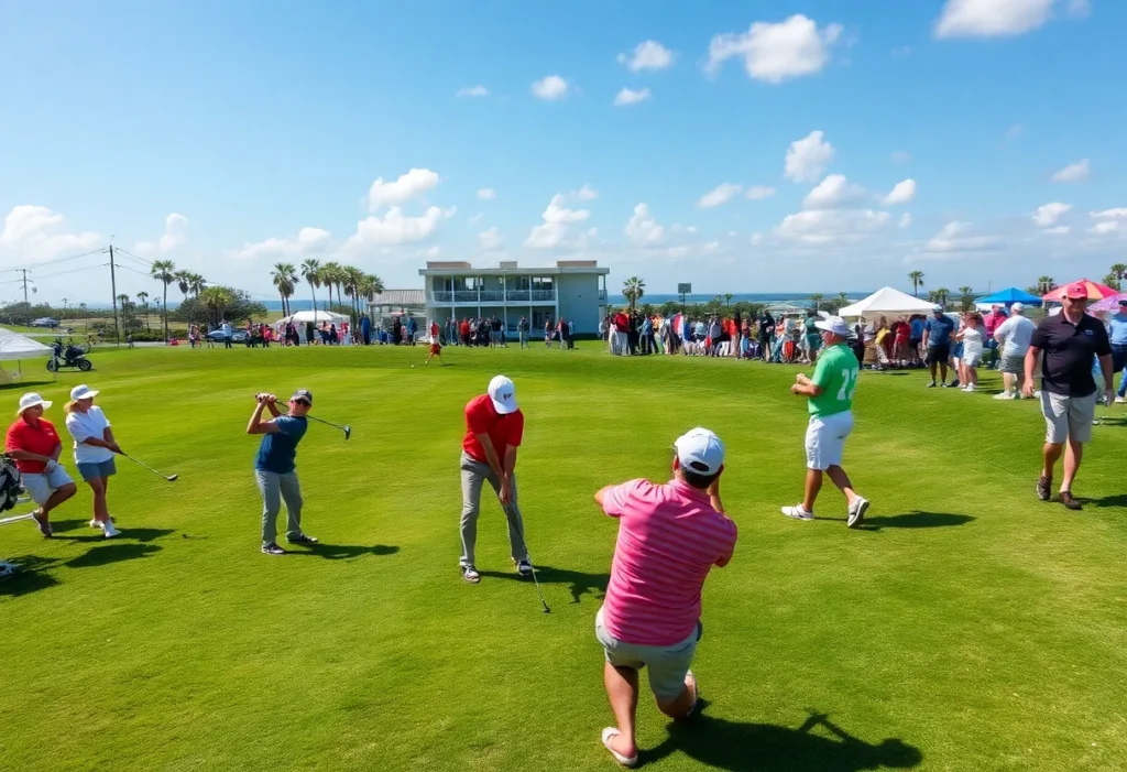 Players competing at the 60th Annual Indian River Open in New Smyrna Beach Golf Club.