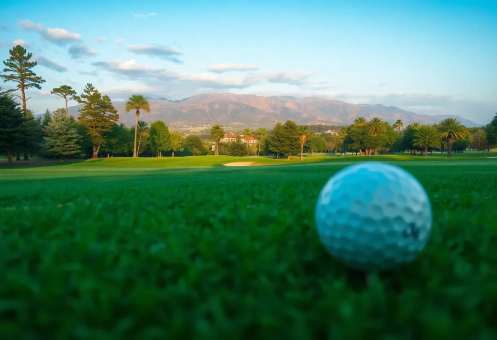 Close Up of a Beautiful Golf Course