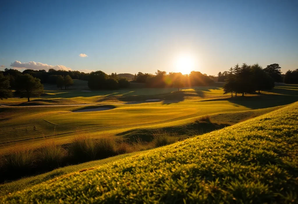 Close Up of a Beautiful Golf Course