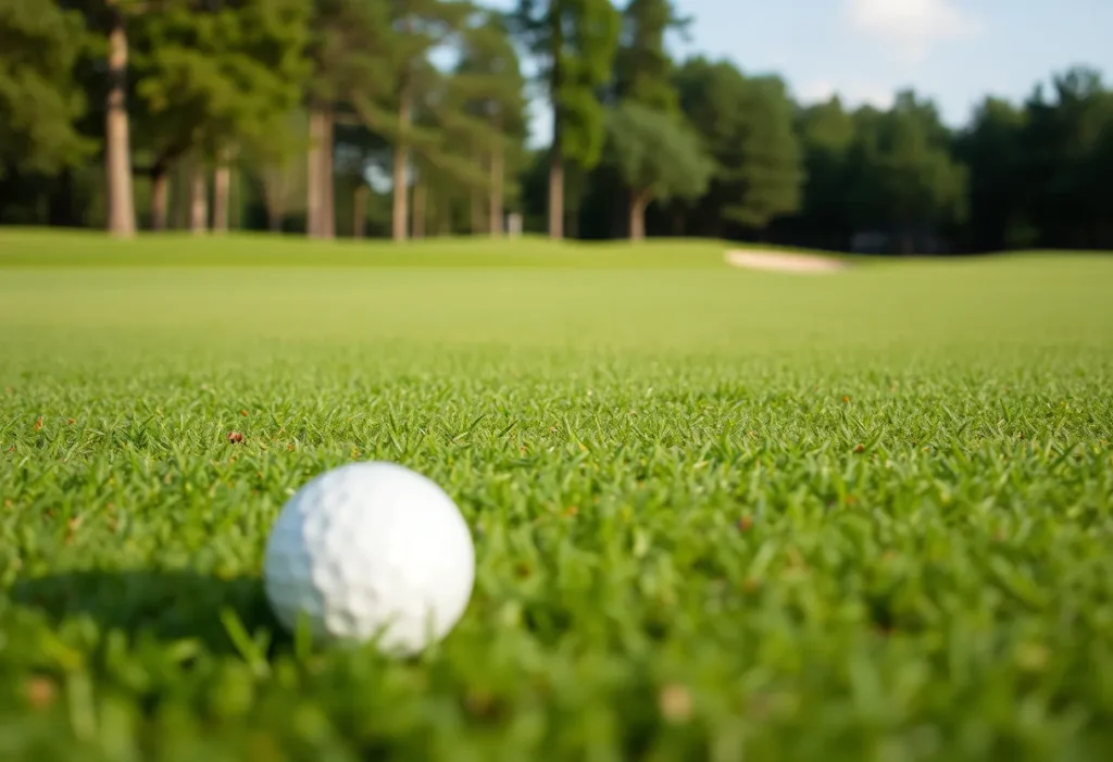 Close Up of a Beautiful Golf Course