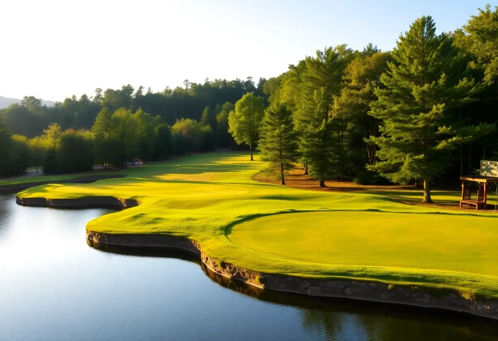 Close Up of a Beautiful Golf Course