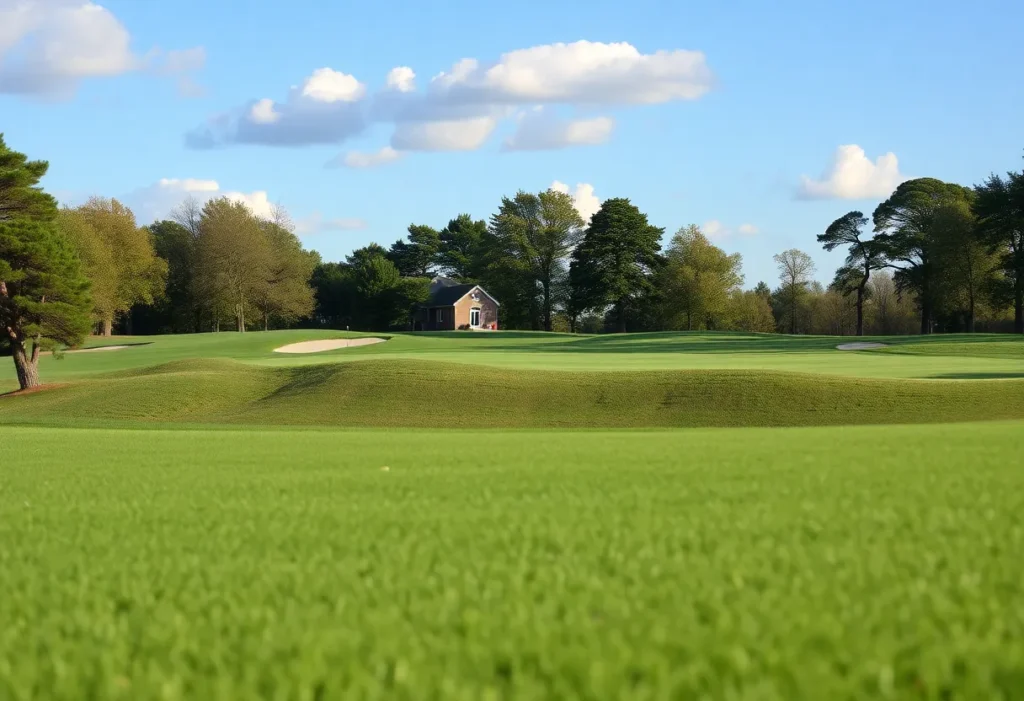 Close-up of a Stunning Golf Course