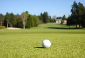 Close up view of a beautiful golf course in Florida