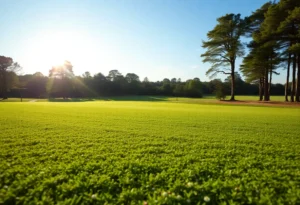 Close Up of a Beautiful Golf Course