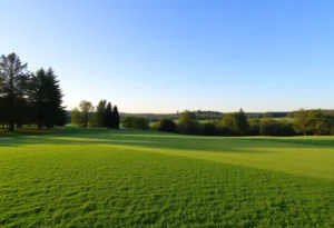 Close Up of a Beautiful Golf Course