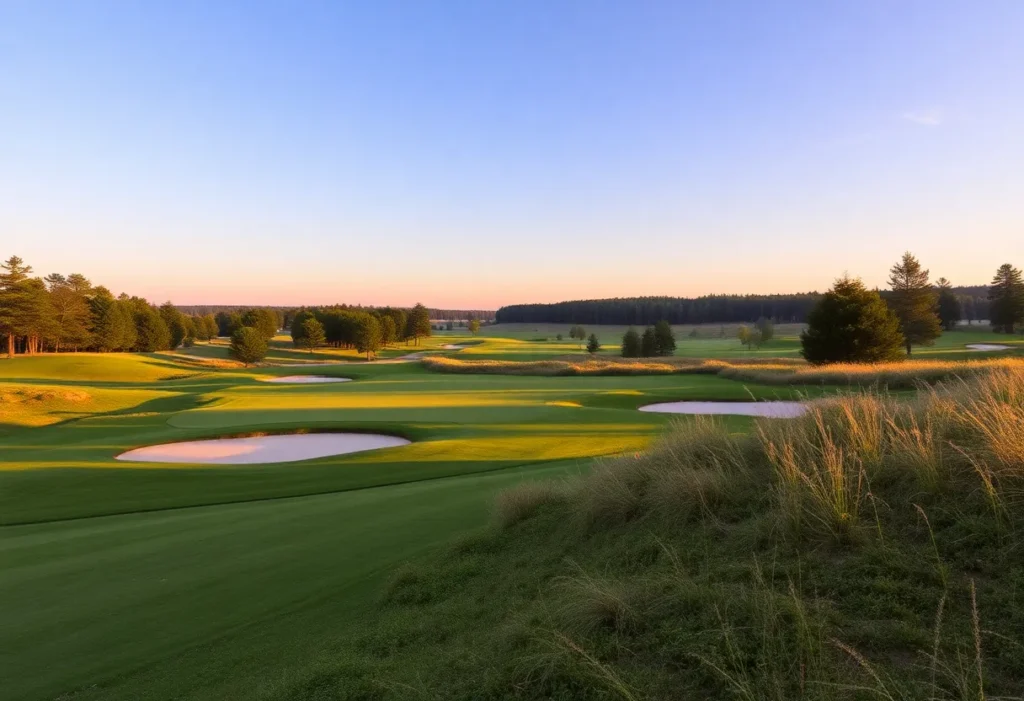 Close Up of a Beautiful Golf Course