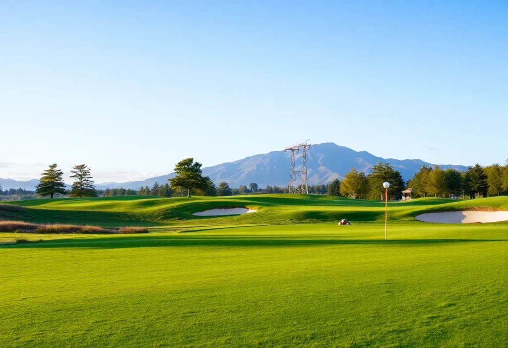 Close-Up of a Beautiful Golf Course